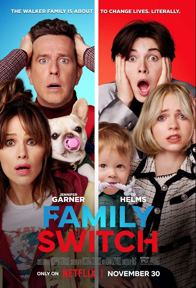Official poster for Family Switch (2023) — Netflix comedy directed by McG