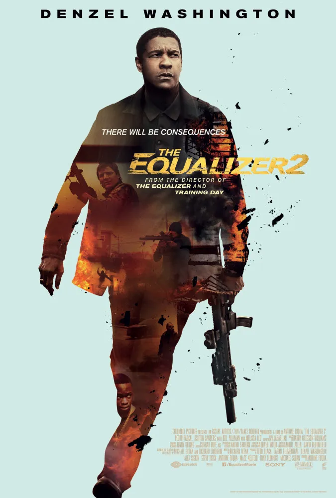 Official poster for The Equalizer 2 (2018)