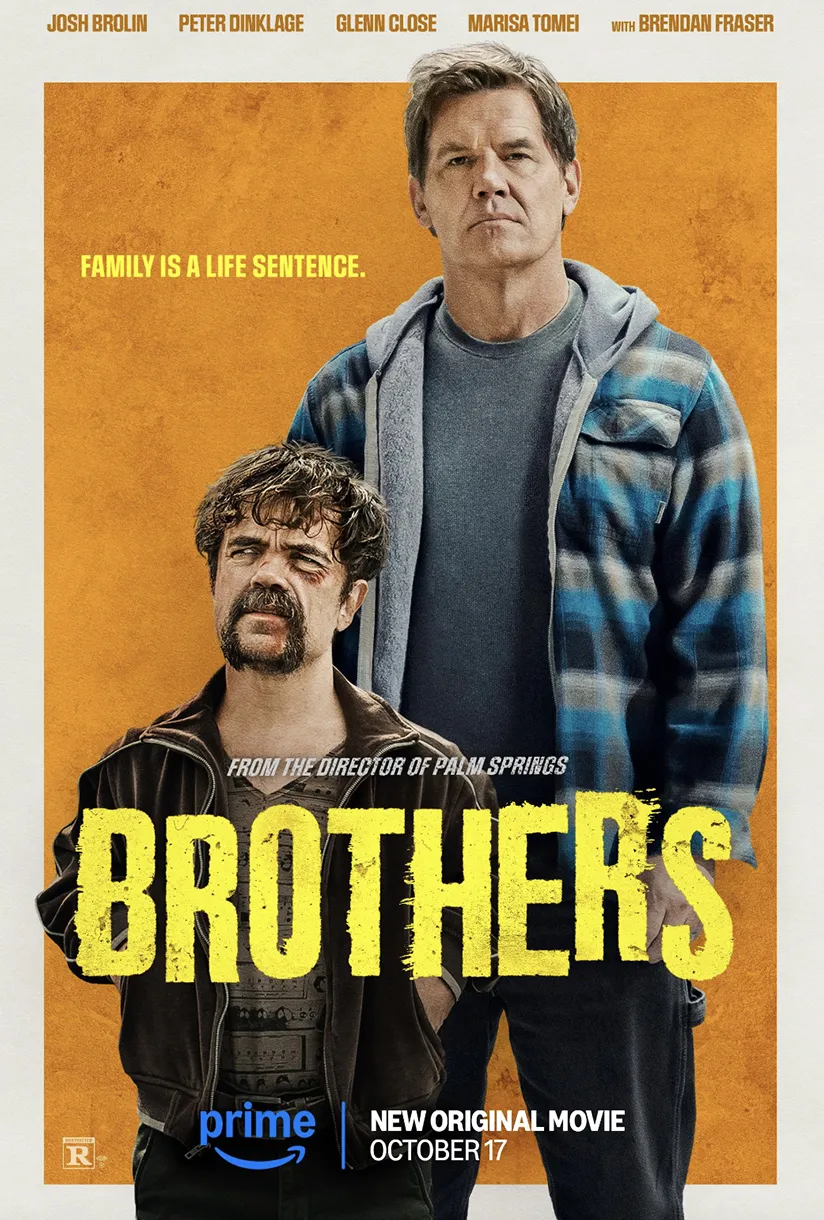 Official poster for Brothers (2024) starring Josh Brolin and Peter Dinklage — Prime Video