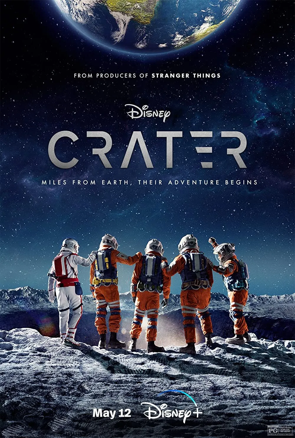 Official poster for Crater (2023) — Disney+ science fiction adventure