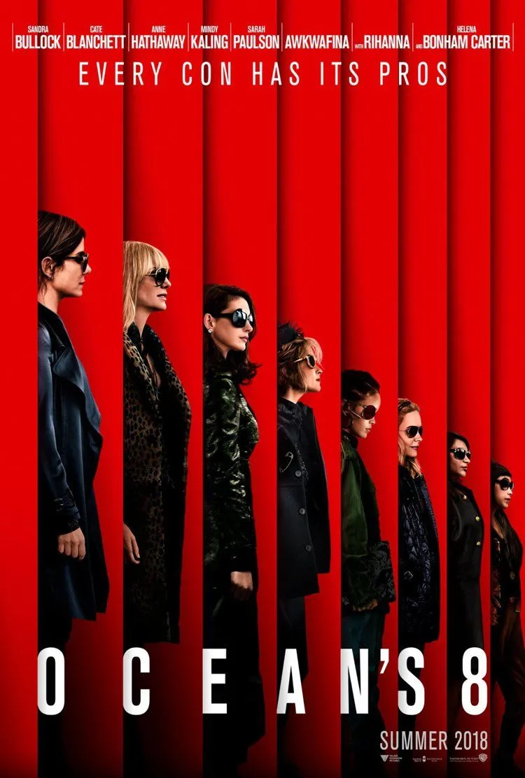 Official poster for Ocean’s 8 (2018) — Warner Bros. Pictures