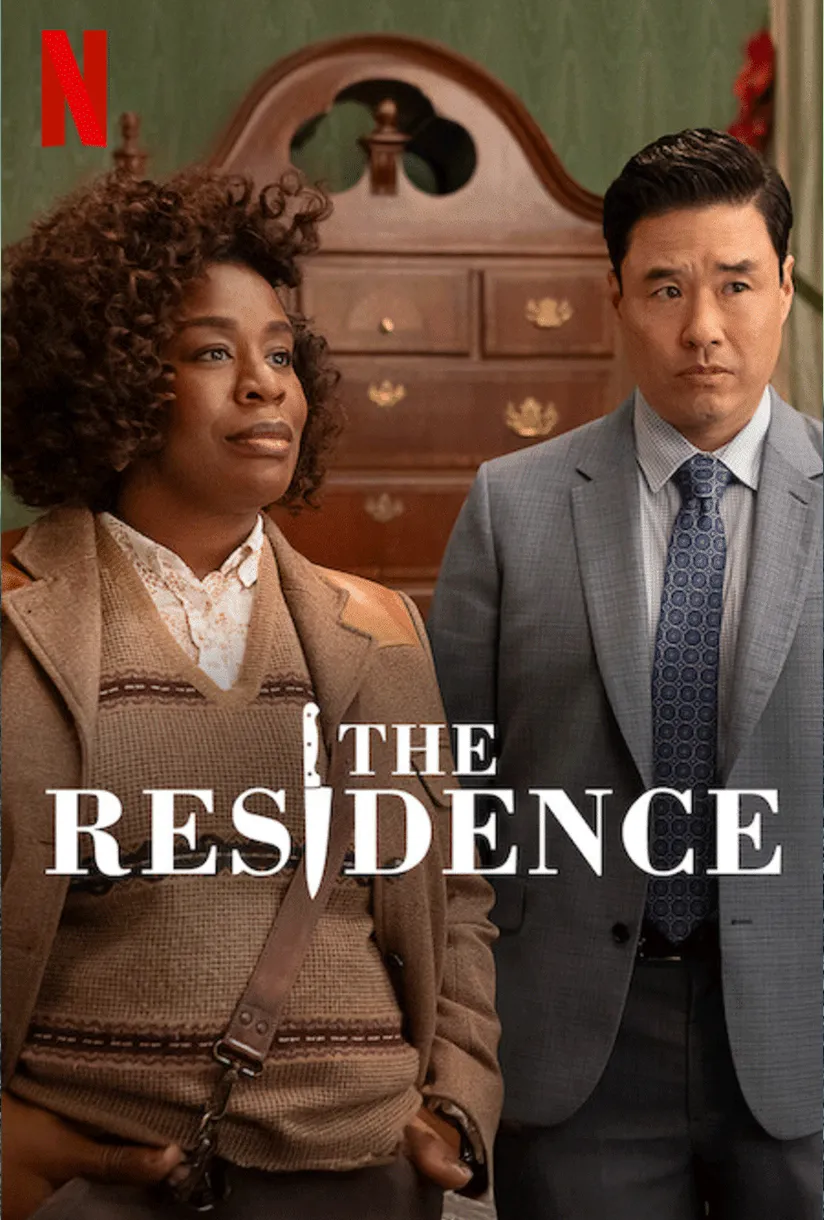 Official poster for The Residence (2025) — Netflix mystery series starring Uzo Aduba