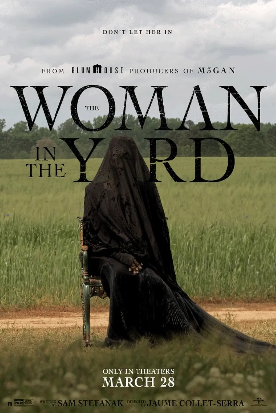 Official poster for The Woman in the Yard (2025) — Universal Pictures