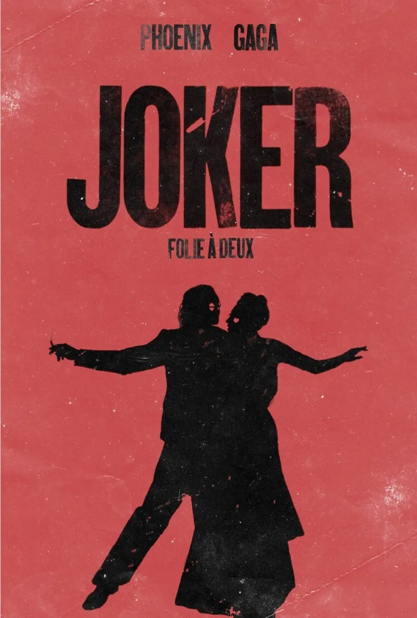 Official poster for Joker: Folie à Deux (2024) starring Joaquin Phoenix and Lady Gaga — Warner Bros