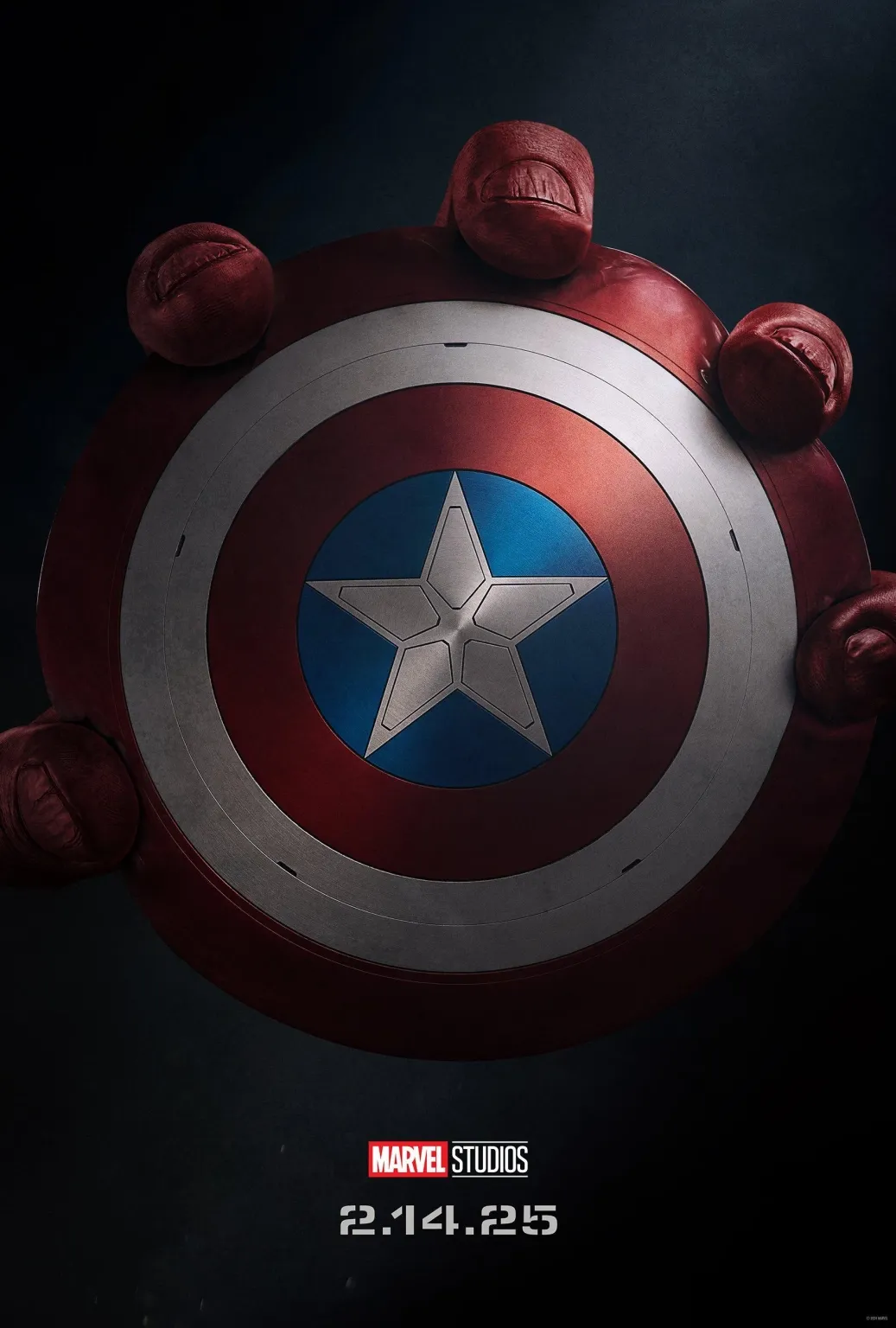 Official poster for Captain America: Brave New World (2025) — Marvel Studios