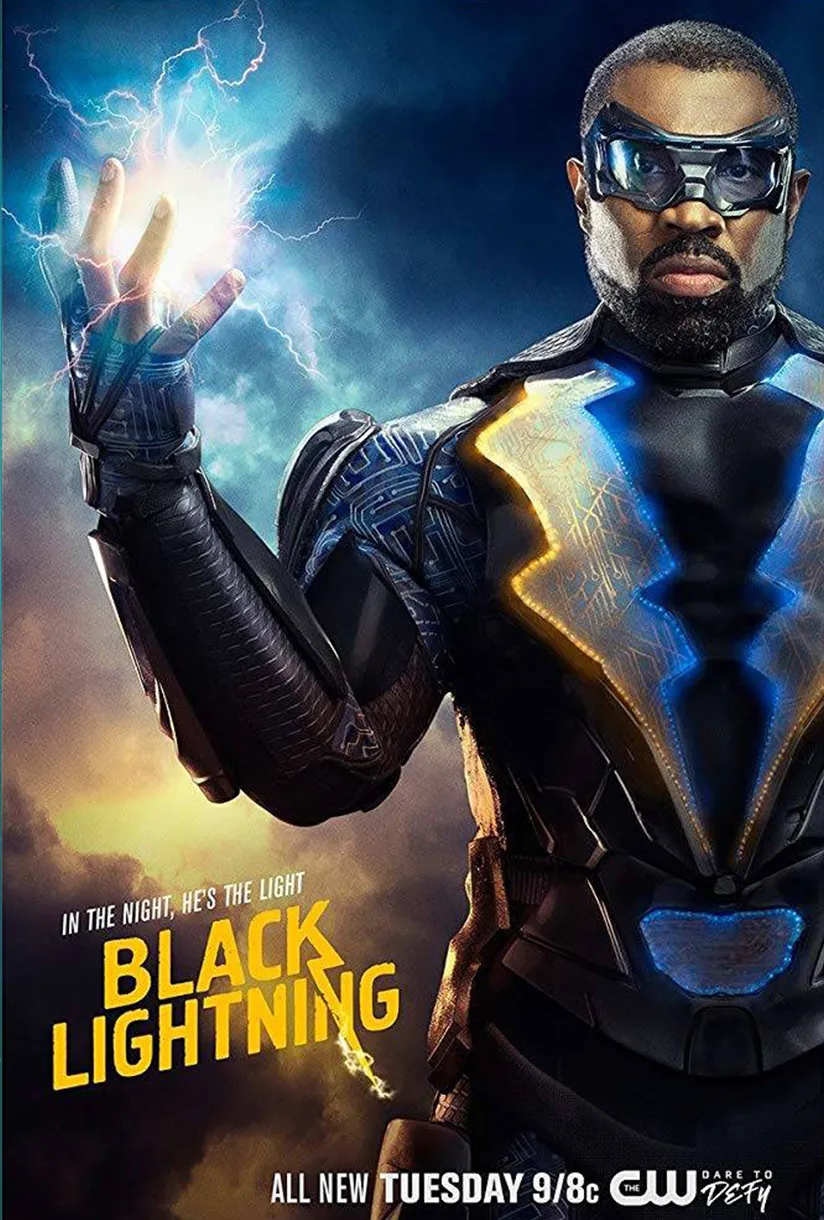 Official poster for Black Lightning, The CW superhero series — Warner Bros. Television