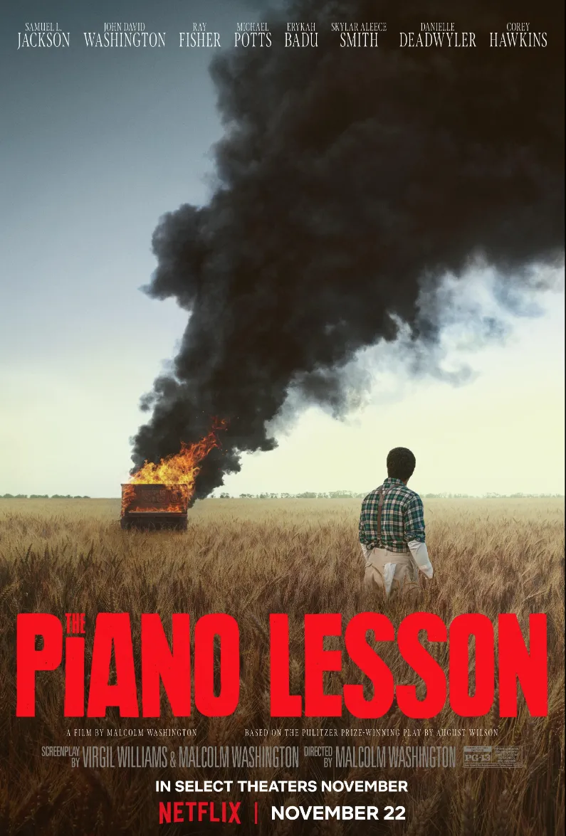 Official poster for The Piano Lesson (2024) — Netflix drama starring Samuel L. Jackson