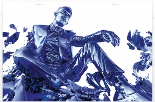 3D-scan-based fashion imagery from Magazine Antidote (2015) by photographer Daniel Sannwald