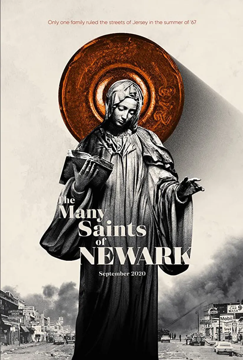 Official poster for The Many Saints of Newark (2021), the Sopranos prequel film — HBO