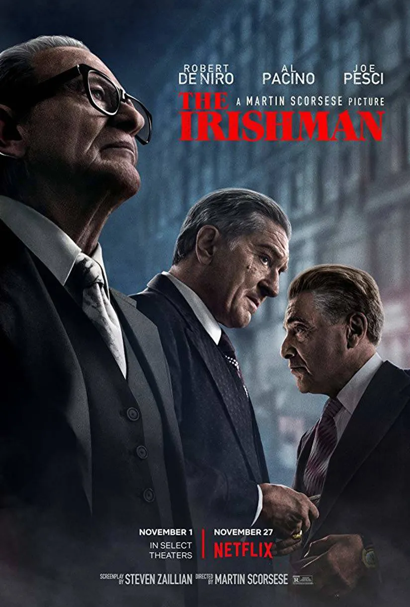Official poster for The Irishman (2019) — Martin Scorsese’s Netflix crime epic