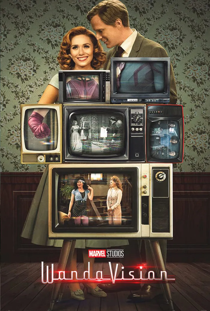 Official poster for WandaVision (2021) — Marvel Studios series for Disney+
