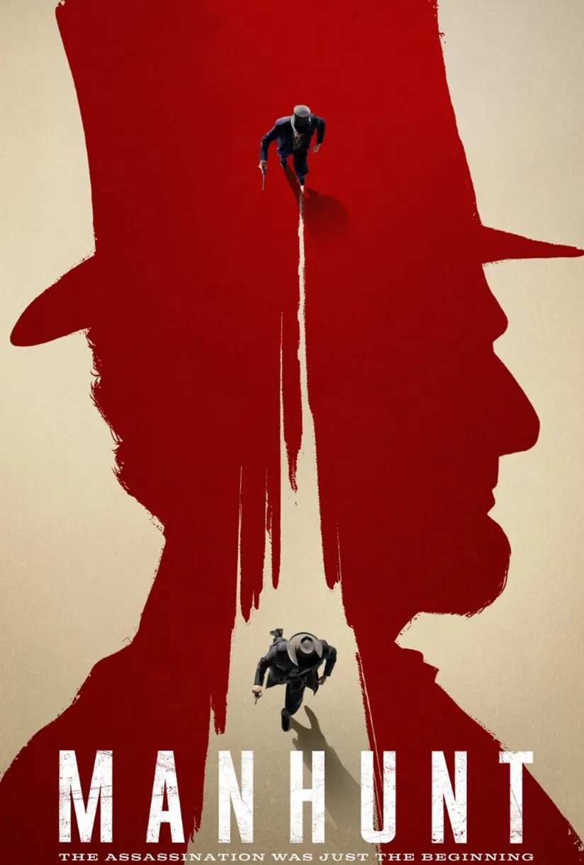 Key art for Manhunt (2024), Lionsgate Television’s historical drama miniseries