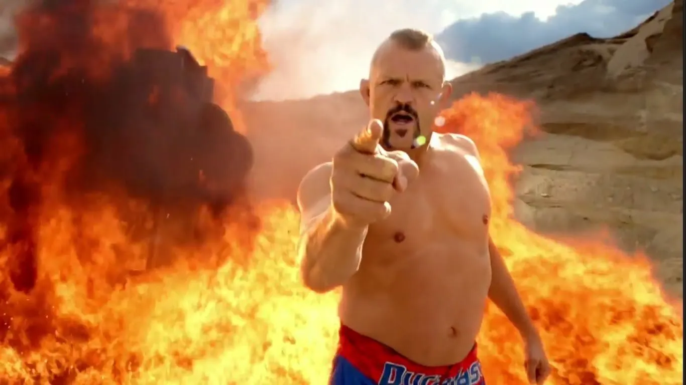 Poster for AutoZone’s Duralast Brakes “Stopping Power” commercial (2014) featuring Chuck Liddell — MPG