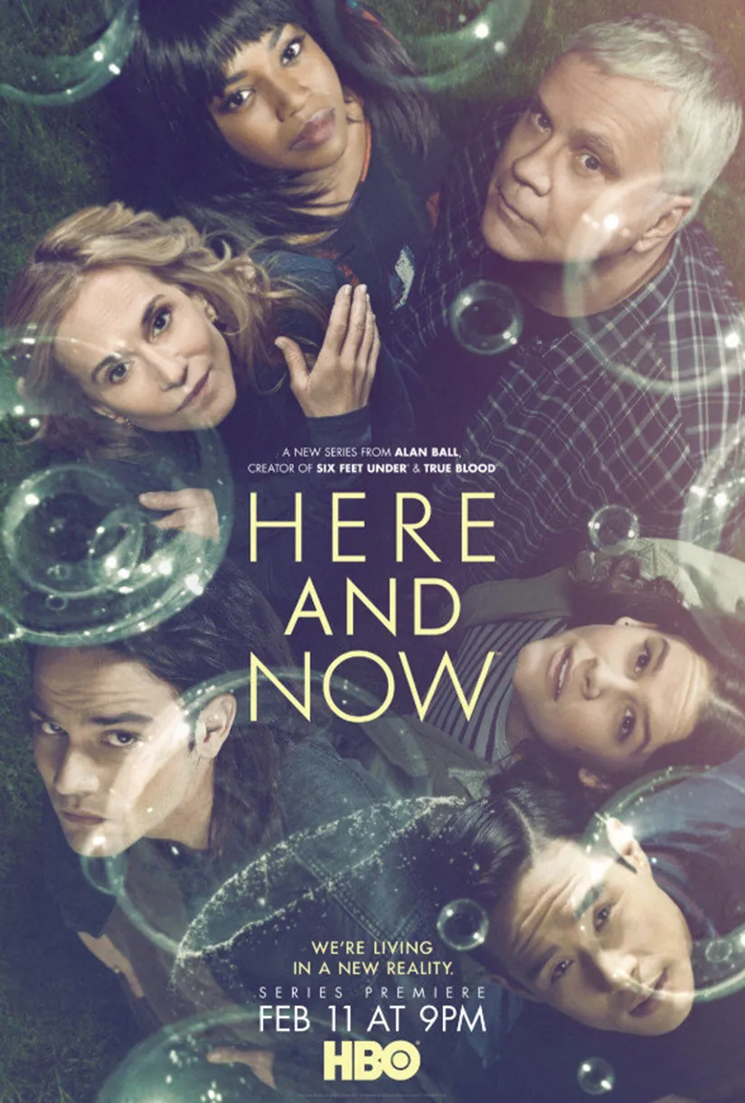 Key art for HBO’s Here and Now (2018) starring Holly Hunter and Tim Robbins