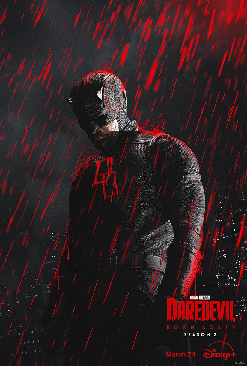 Official poster for Daredevil: Born Again Season 2 (2026) — Disney+