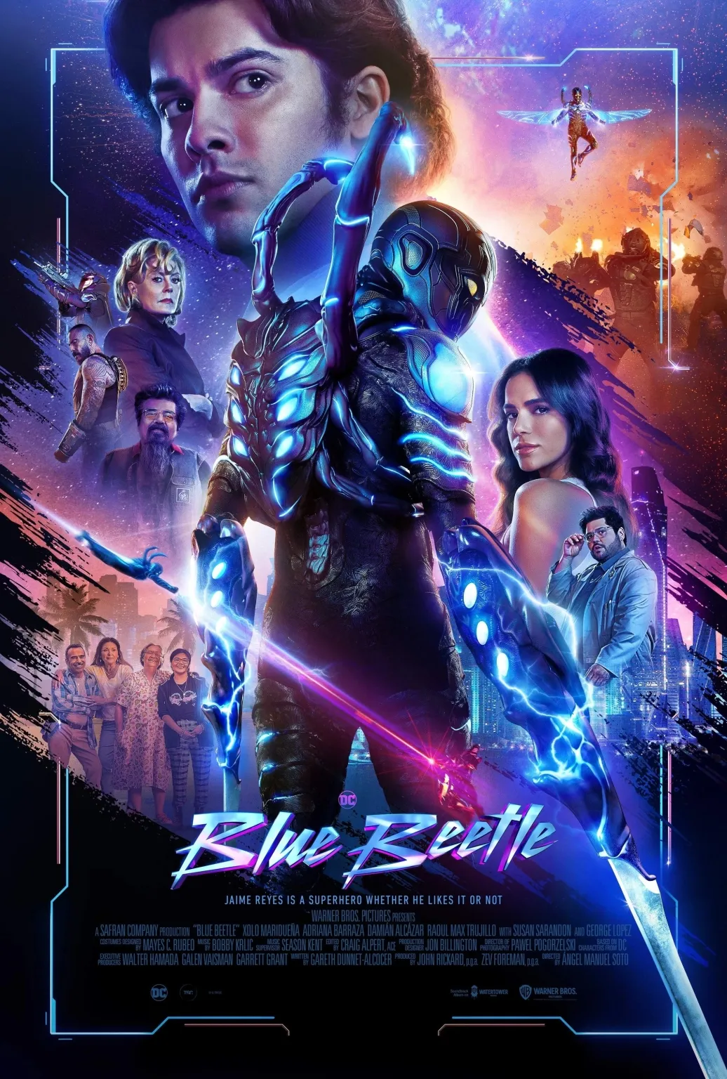 Official poster for Blue Beetle (2023) — DC Studios