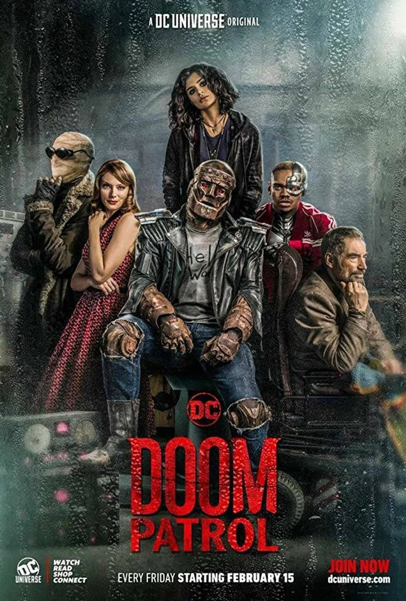 Official poster for Doom Patrol (2019), the DC Universe web television series
