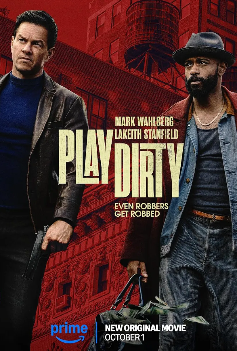 Official poster for Play Dirty (2025) starring Mark Wahlberg — Prime Video