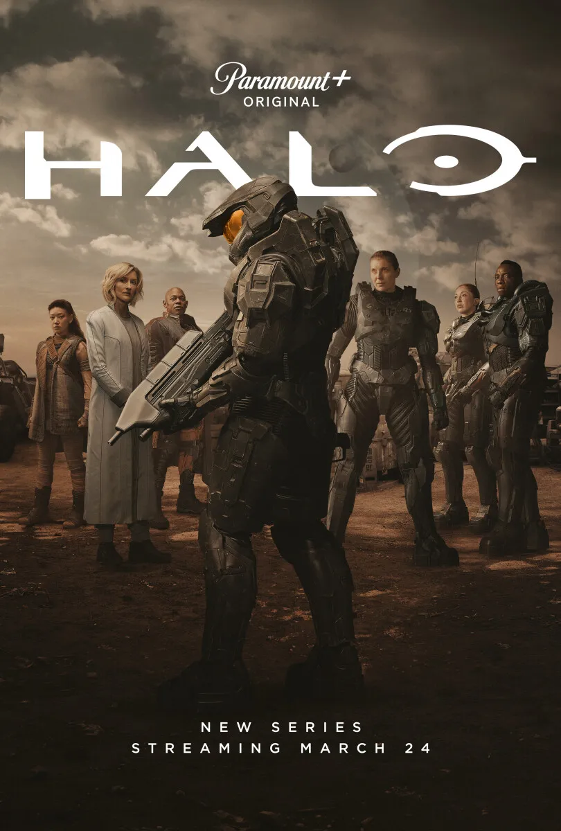 Key art for Halo Season 2 on Paramount+, the live-action series based on the Halo franchise