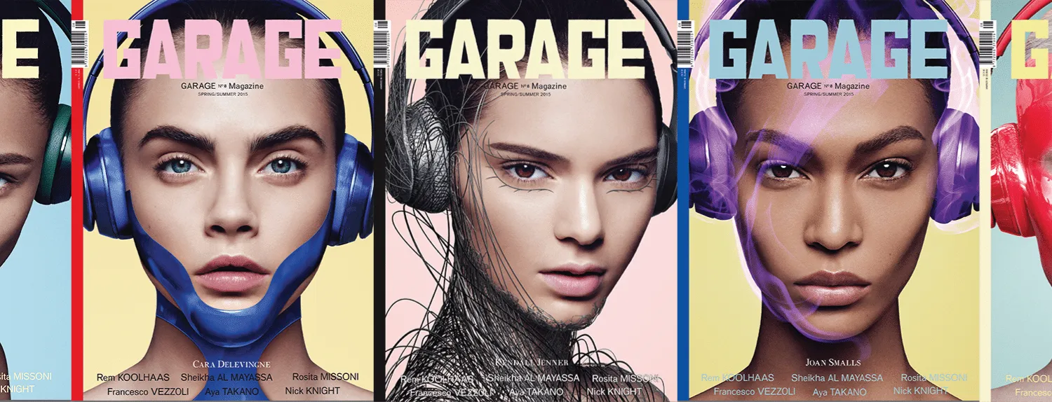 Garage Magazine Spring/Summer No. 8 (2015) augmented reality cover art