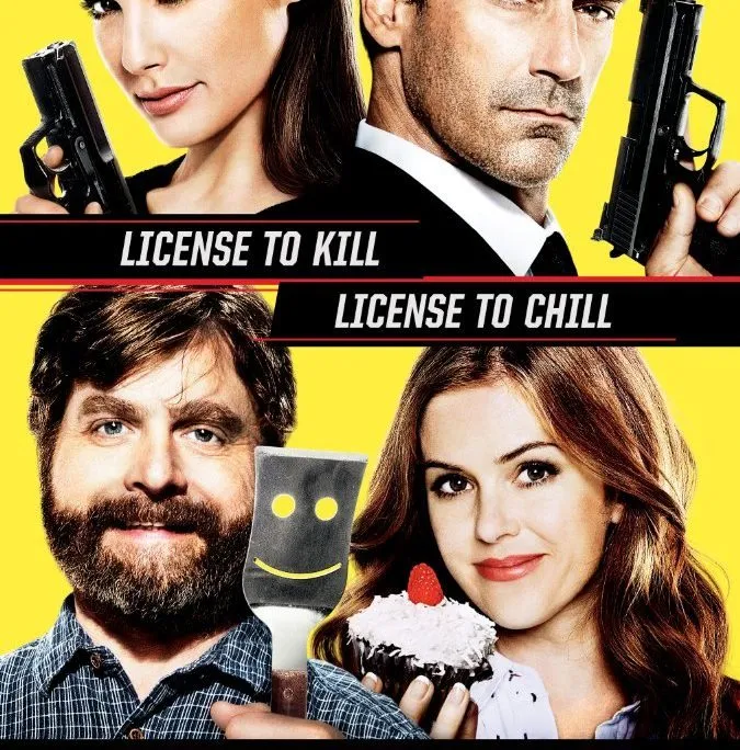 Official poster for Keeping Up with the Joneses (2016) starring Galifianakis, Fisher, Hamm and Gadot