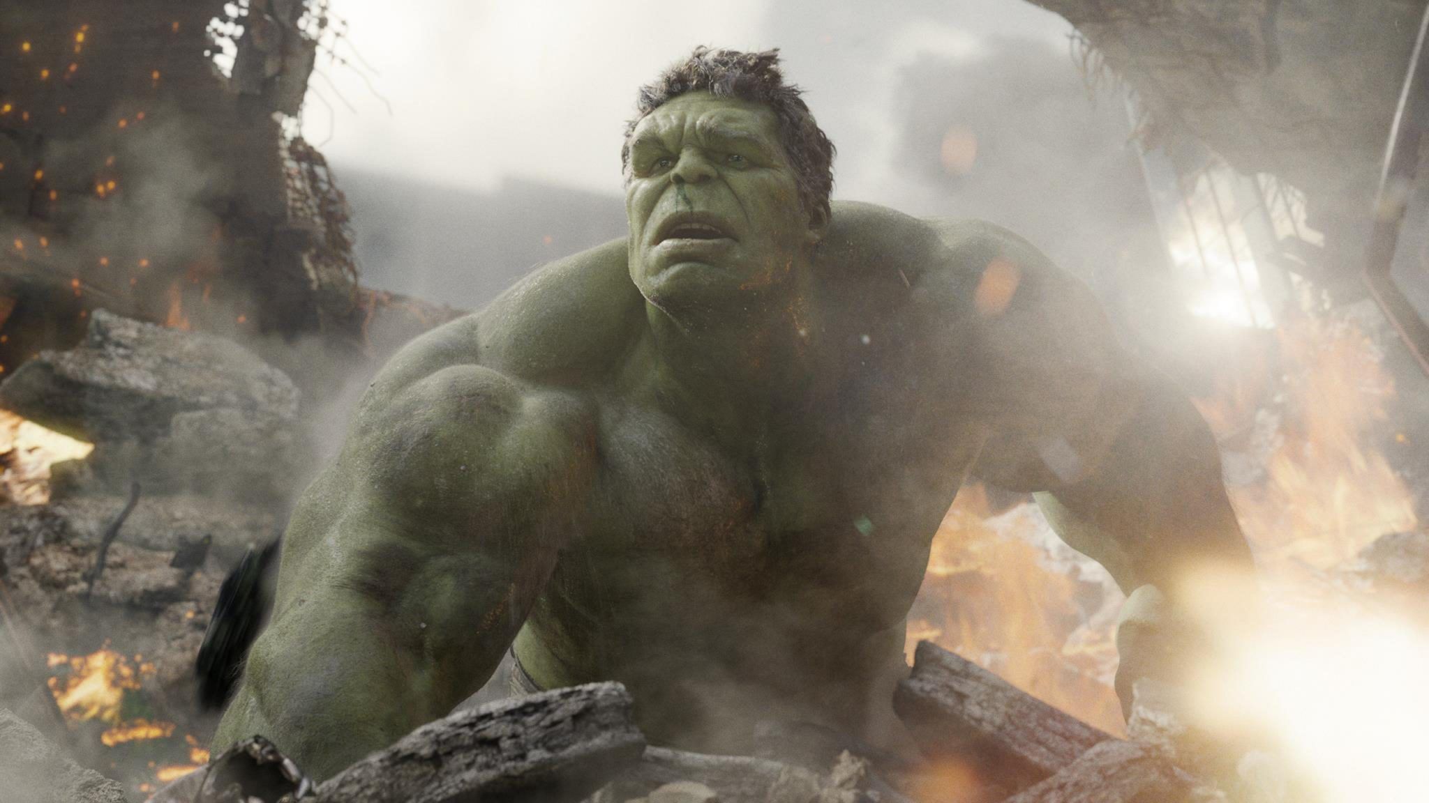 ILM Hulk Avengers Mark Ruffalo as the Hulk in "The Avengers," courtesy of Marvel Films.