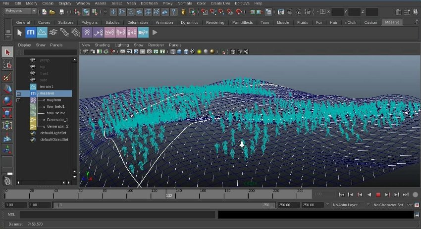 Massive Software 3D imaging for crowd placement and simulation Massive Software 3D imaging for crowd placement and simulation