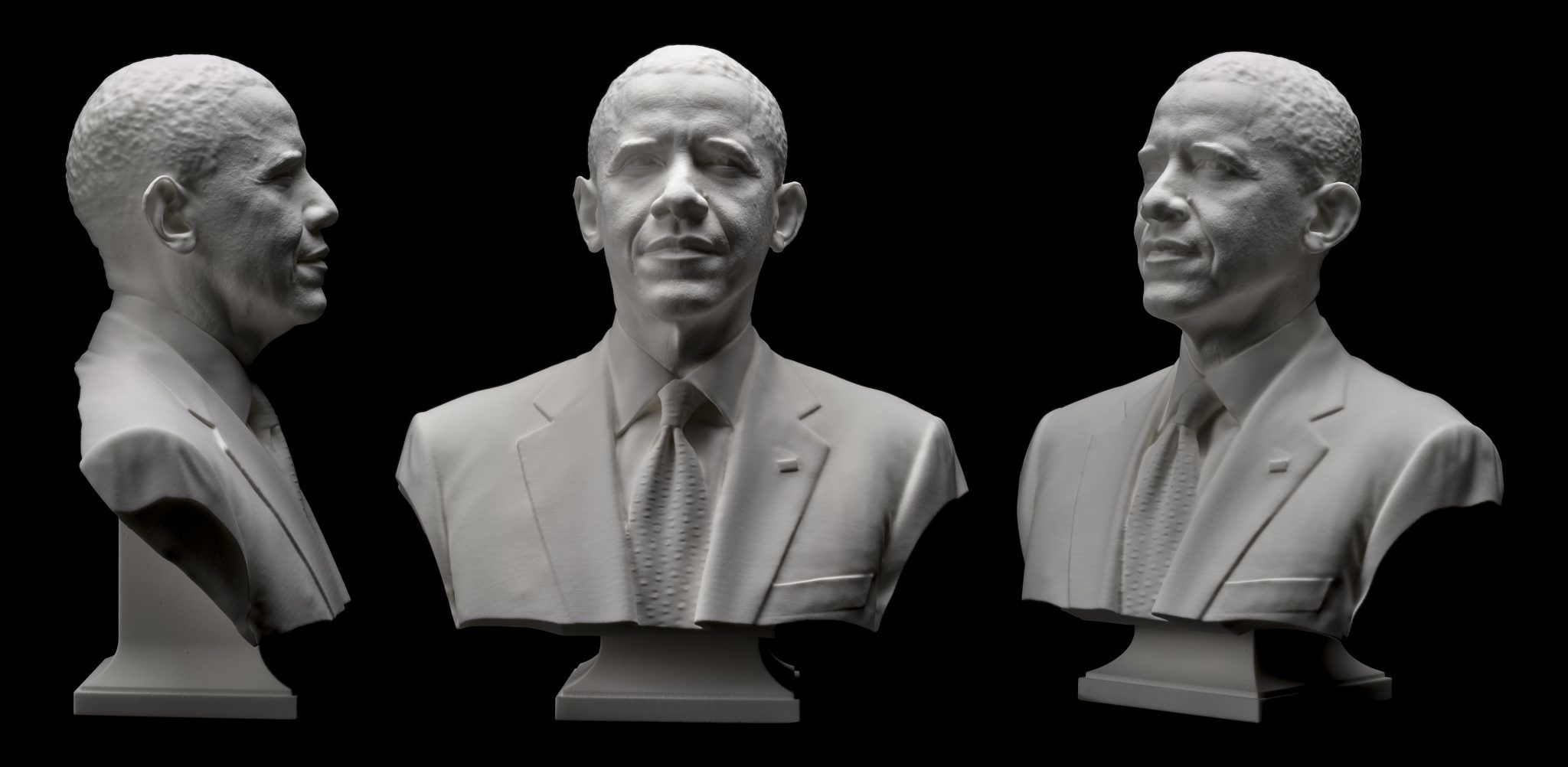 3D scan and print of President Obama