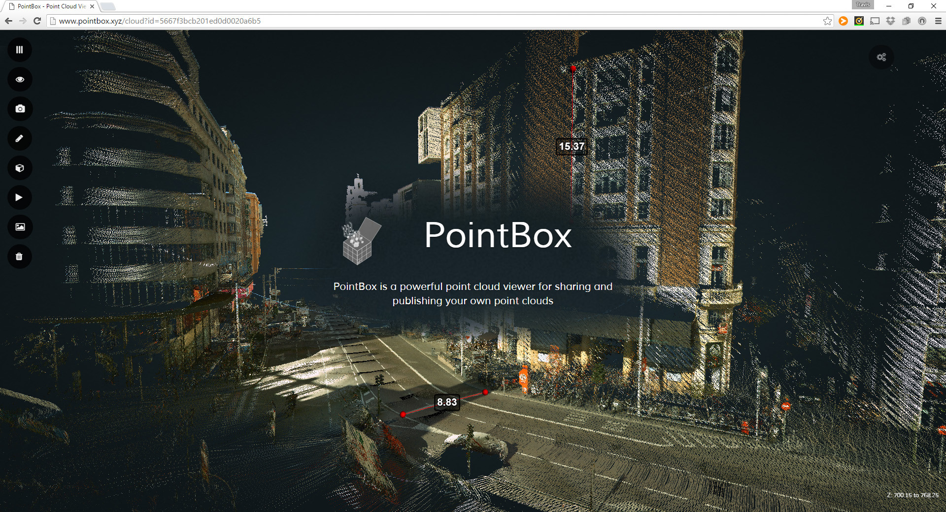 Pointbox web-based point cloud viewer - SCANable